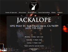 Tablet Screenshot of jackalopesf.com